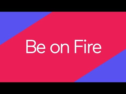 Video preview for Be on Fire