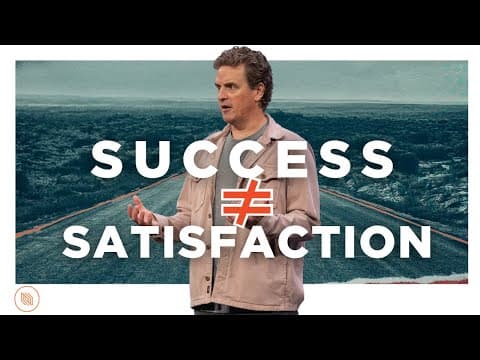 Video preview for Why Success Won't Satisfy You