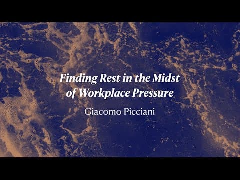 Video preview for Finding rest in the midst of workplace pressure