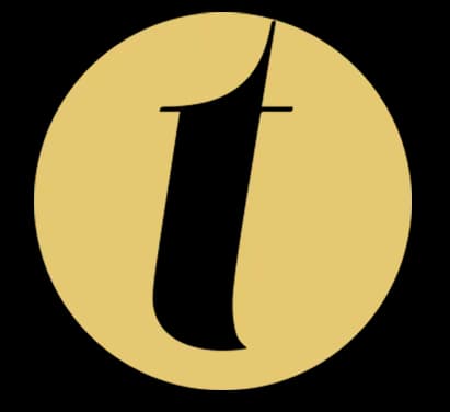 The Tab church logo, a stylized gold circle with a white 't'