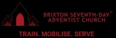 Brixton Seventh-day Adventist Church logo with tagline Train. Mobilise. Serve.