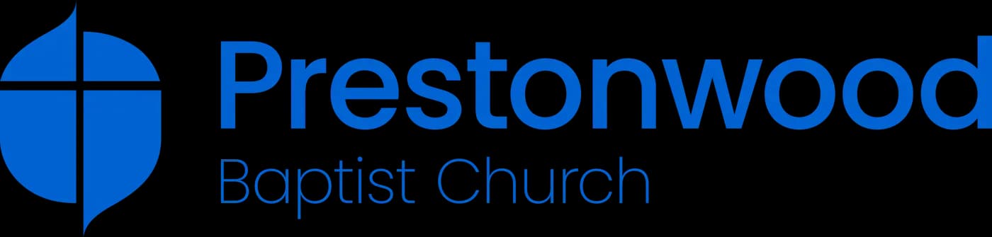 Prestonwood Baptist Church logo with blue cross shield emblem