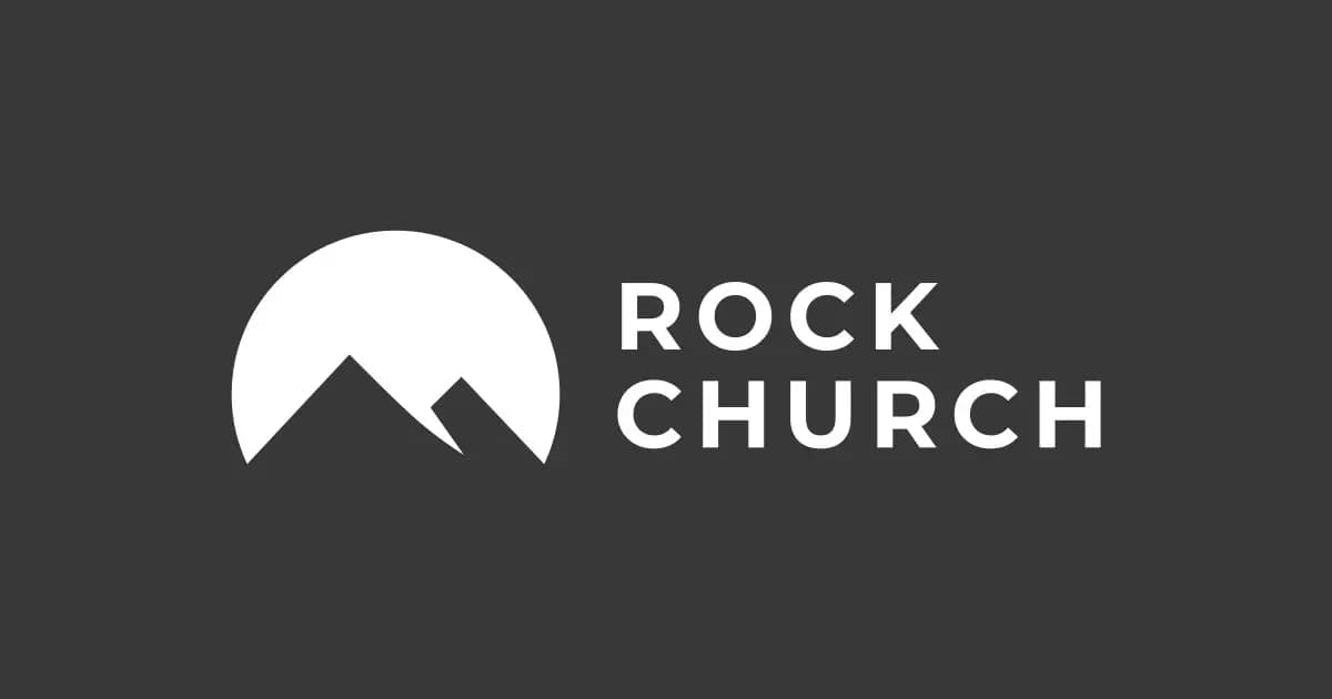 Rock Church logo with mountain graphic